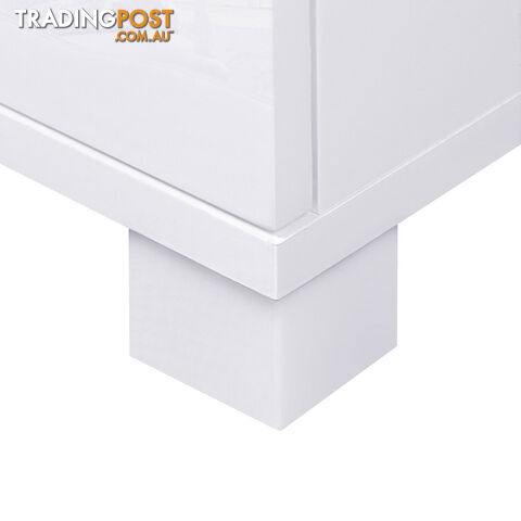 High Gloss Sideboard Storage Cabinet Cupboard White