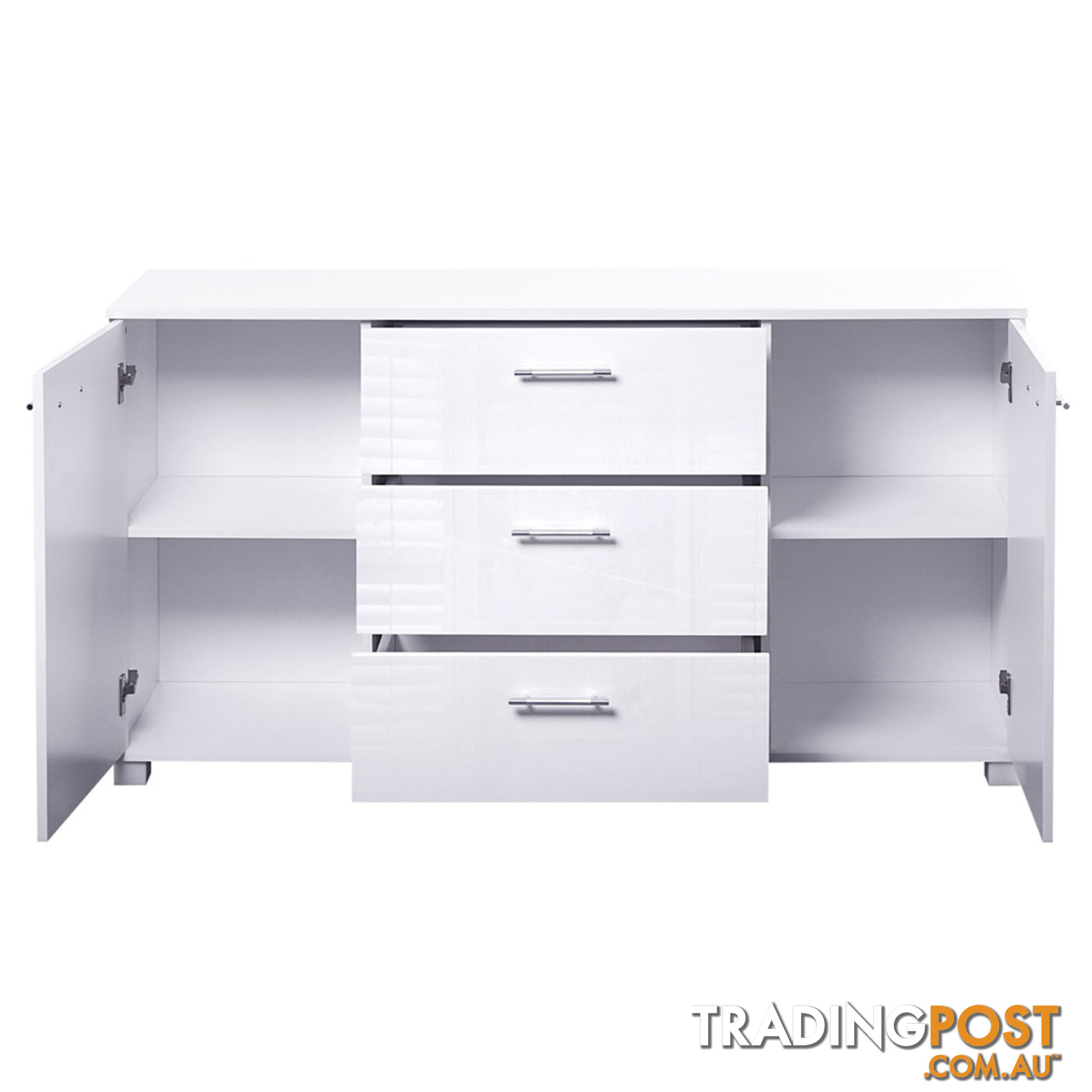 High Gloss Sideboard Storage Cabinet Cupboard White