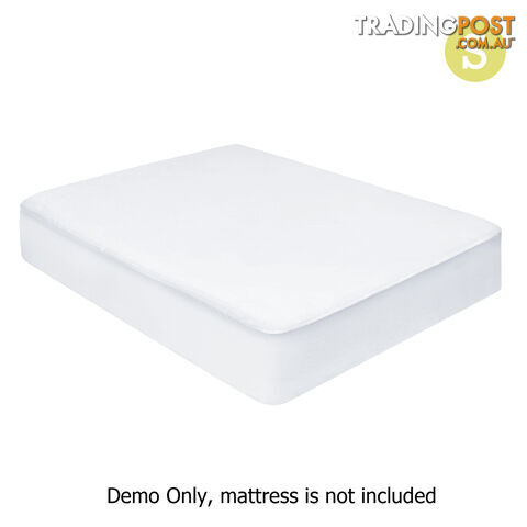 Fitted Non-Woven Waterproof Mattress Protector PU Coating Bed Cover Single