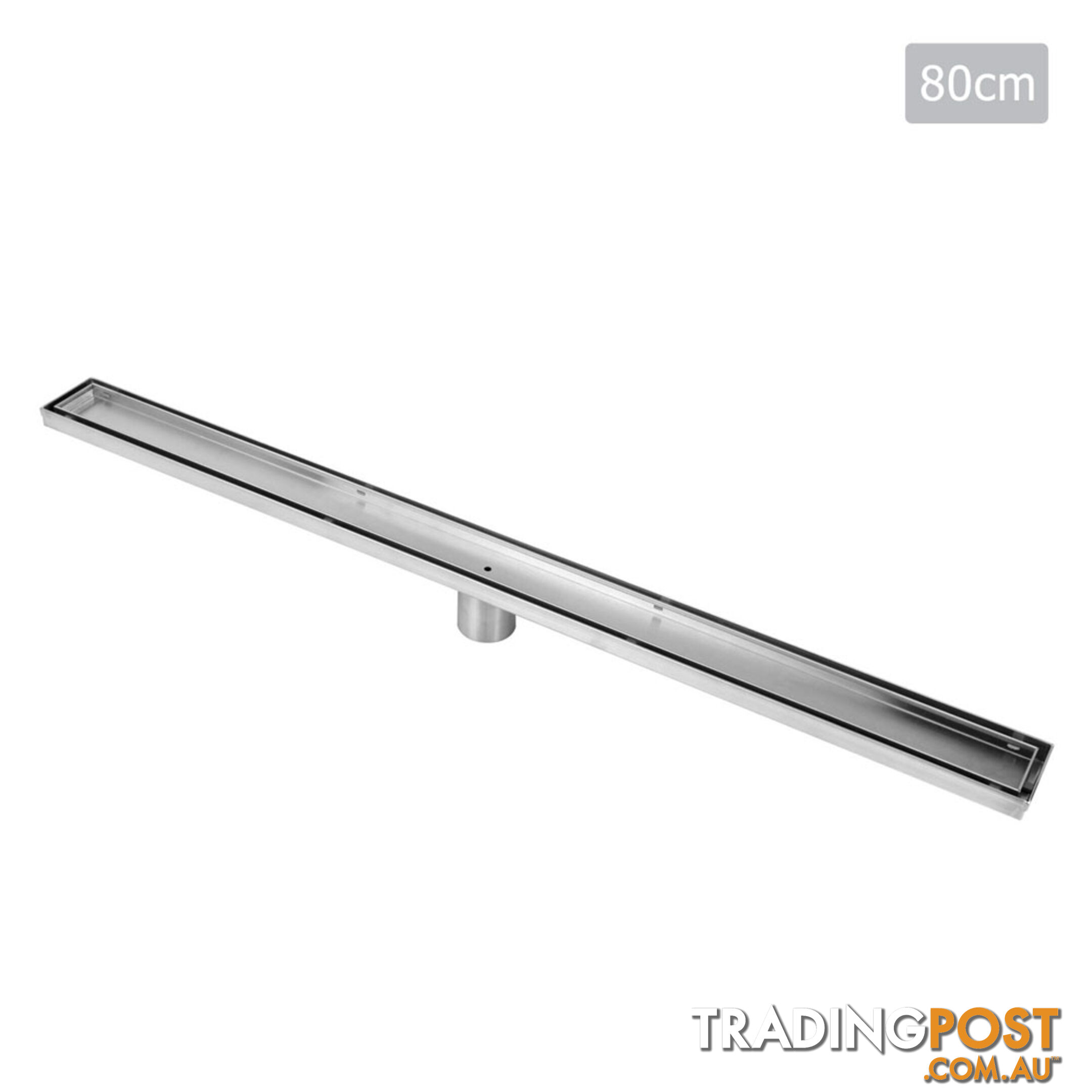 Stainless Steel Shower Grate Tile Insert Waste Linear Bathroom Drain Floor 800mm