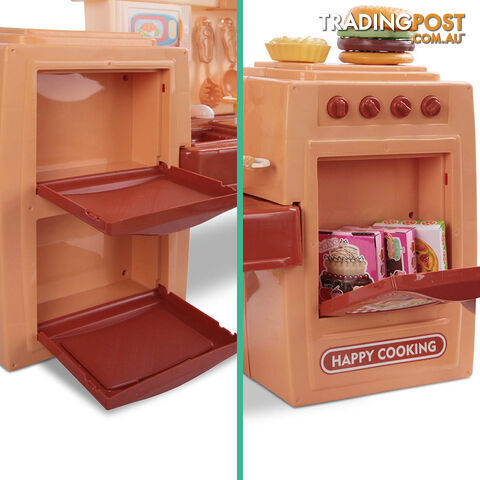 27Pcs Pretend Children Mini Kitchen Kids Play Set Little Chef Cooking Toy Orange