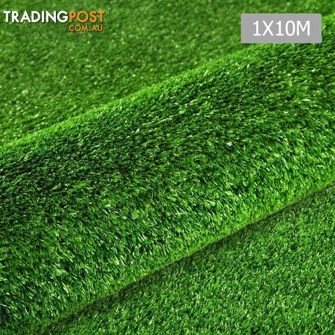 Artificial Grass 10 SQM Polypropylene Lawn Flooring 1X10M Green
