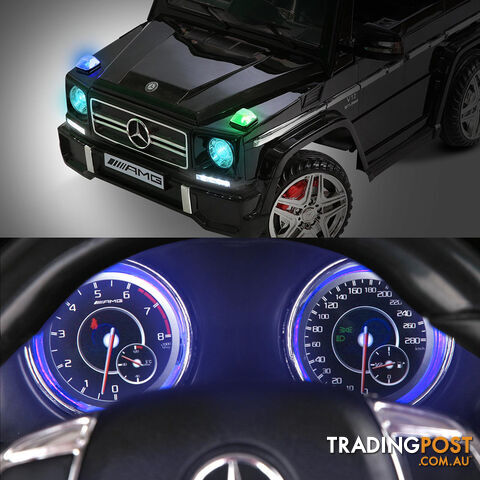 Mercedes G65 AMG Kids Ride On Car Licensed Remote Control Children Toy Car Black