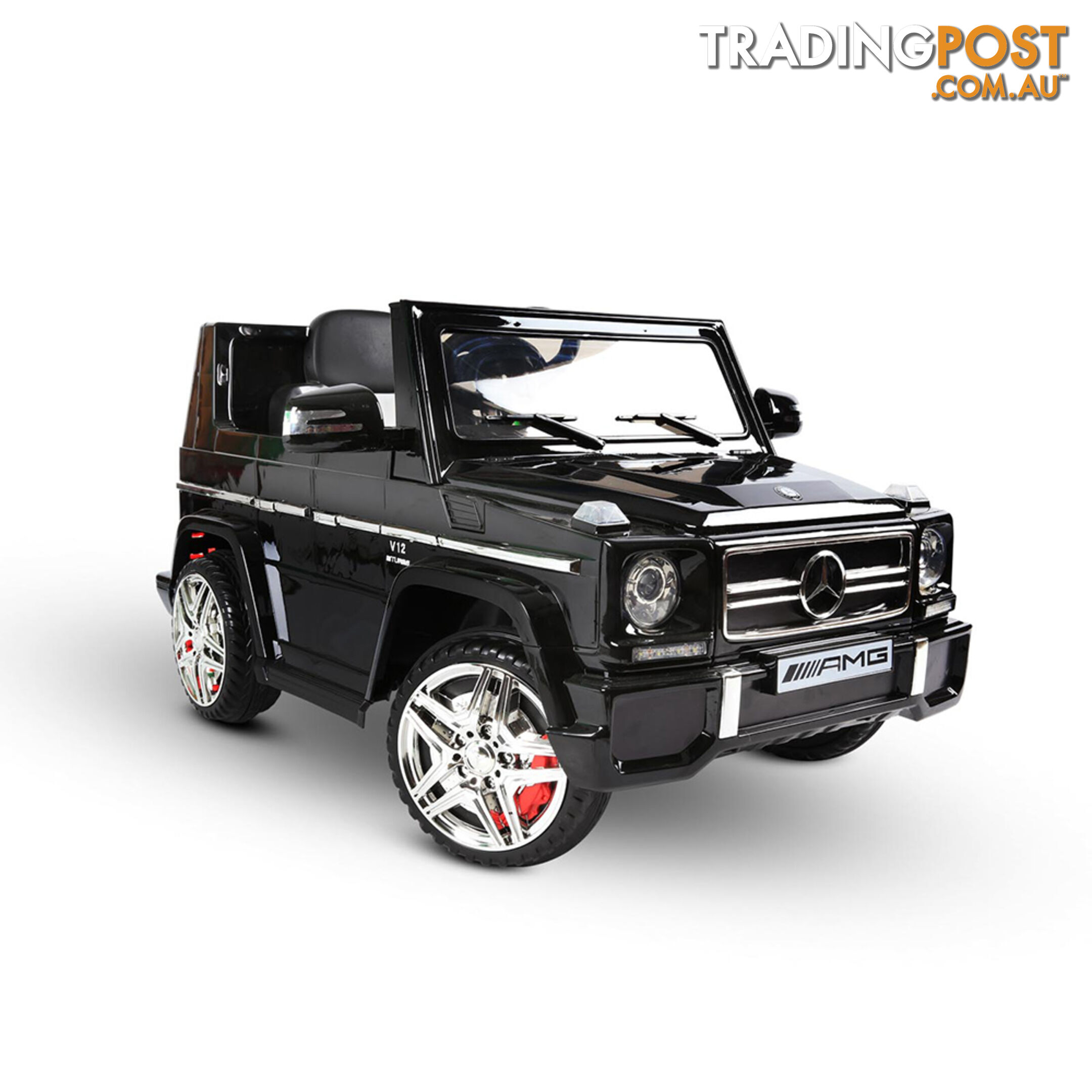 Mercedes G65 AMG Kids Ride On Car Licensed Remote Control Children Toy Car Black