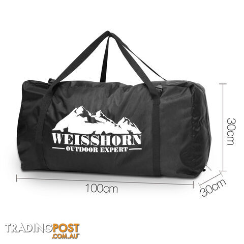 Free Standing Camping Canvas Swag Dome Tent 6cm Mattress Pillow King Single Grey - photo 3 of 9
