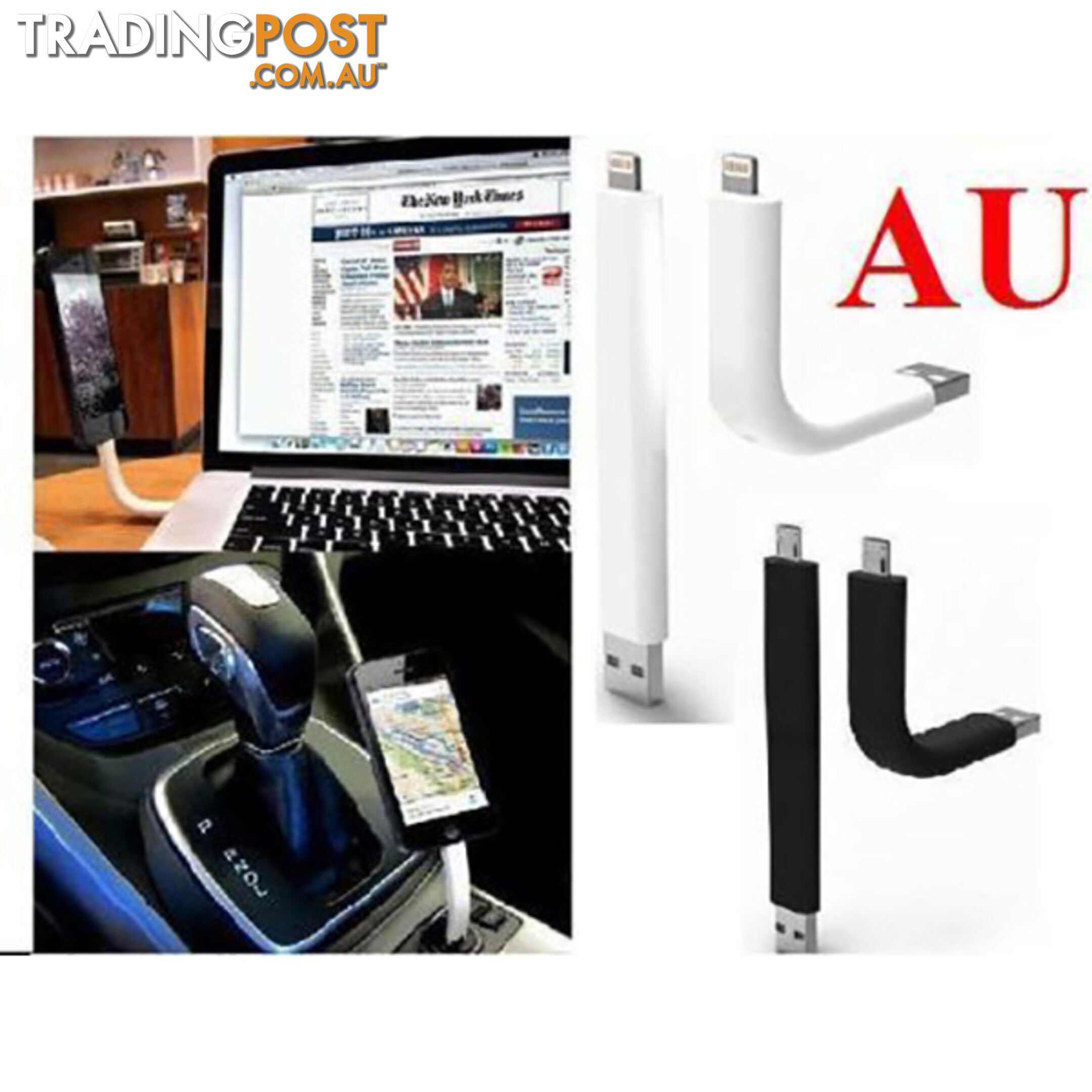 Lightning Flexible USB Data Sync Stand NEW Mount Cable for iPhone 5/ 5S /6 Samsung