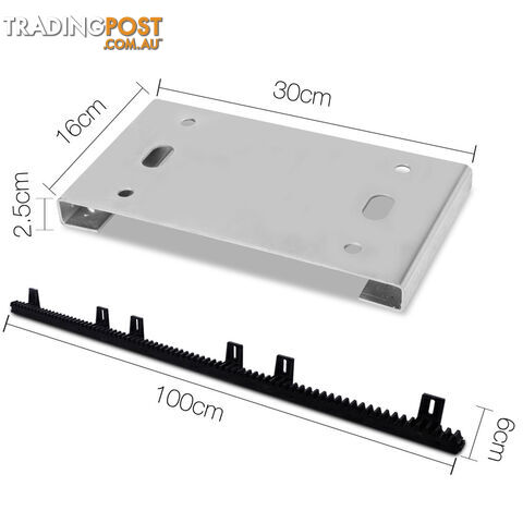 Automatic Sliding Gate Opener with 2 Remote Controls 4M Rail