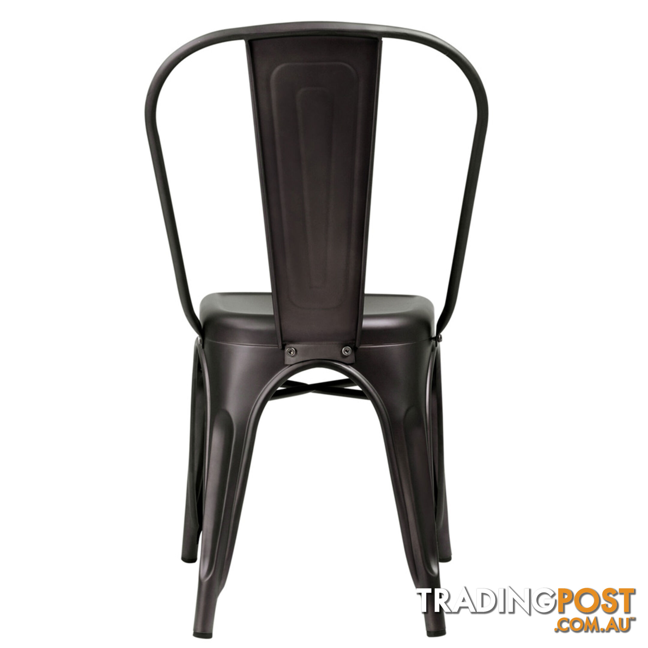 Set of 4 Replica Tolix Dining Chair Steel Gunmetal