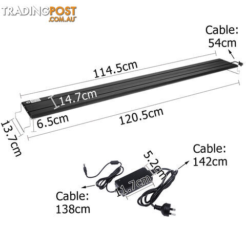 Blue White Fish Aquarium Tank LED Light 24W Tube Aqua Tank Marine Sea Reef 120cm - photo 3 of 9
