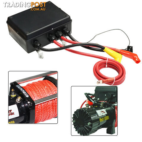 14500LBS Electric Winch 26M Synthetic Rope 6577KG 12V Wireless Remote 4WD 4X4 - photo 3 of 5
