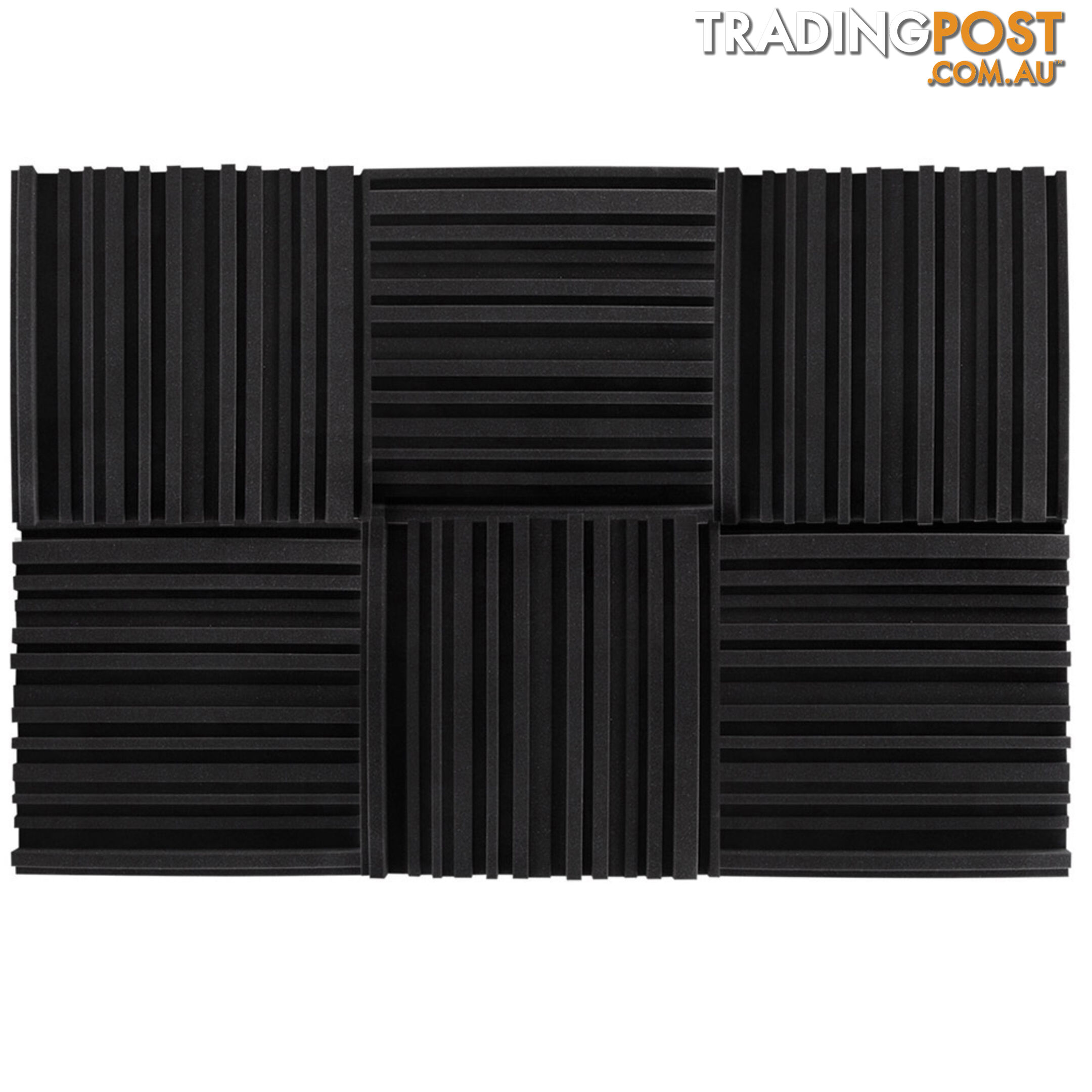 20 x Soundproof Foam Acoustic Foam Panel Sound Absorption Proofing Wedge 50x50cm
