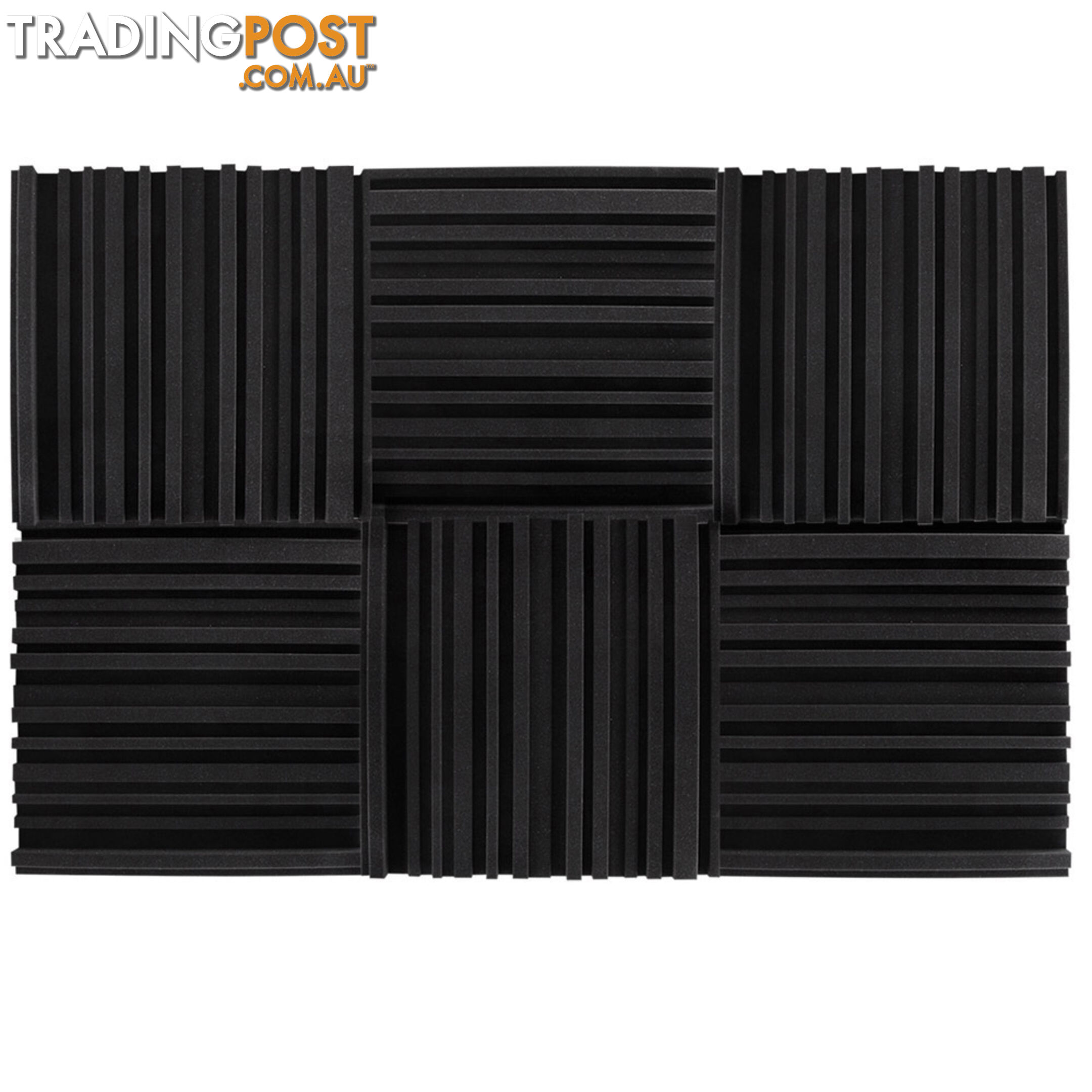 20 x Soundproof Foam Acoustic Foam Panel Sound Absorption Proofing Wedge 50x50cm