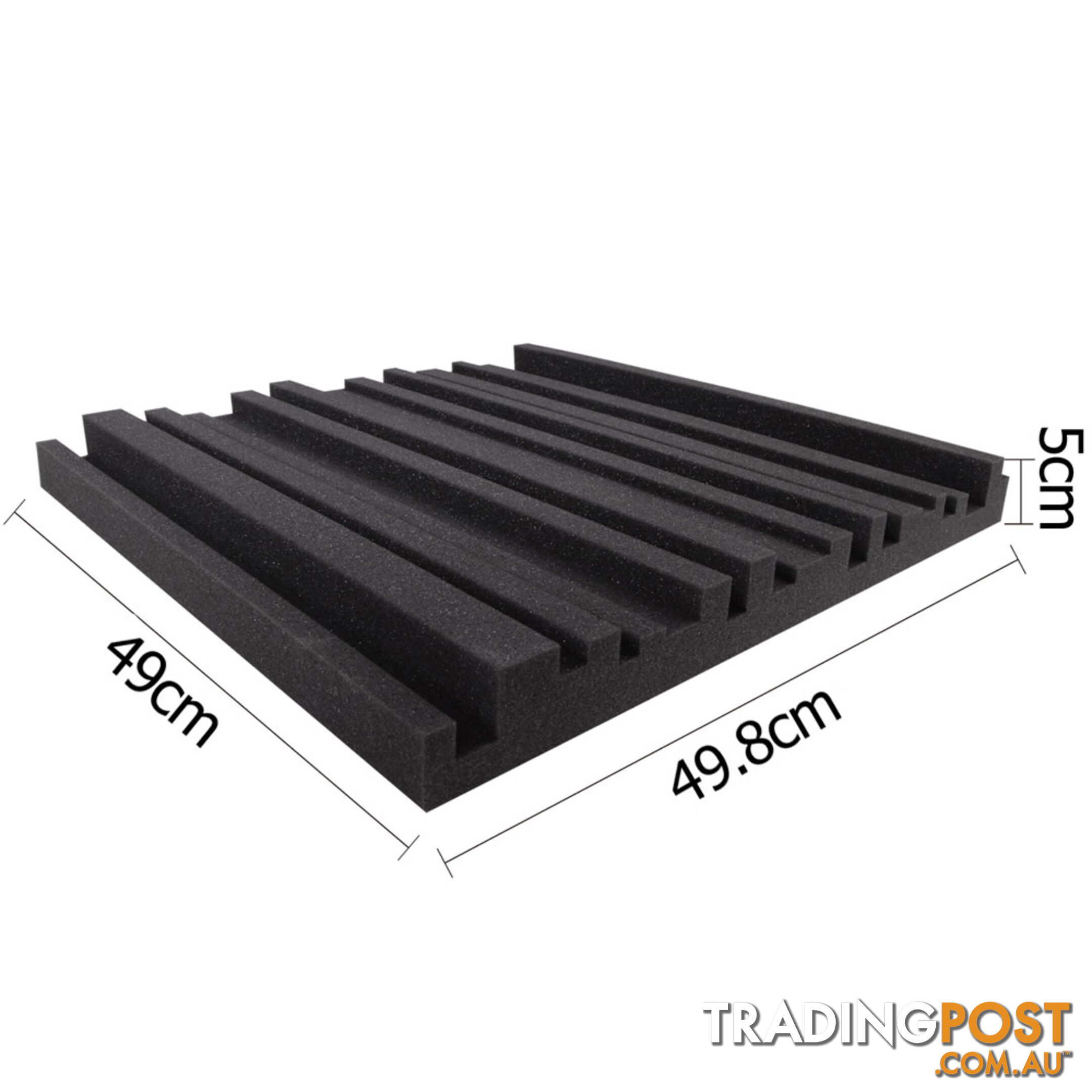 20 x Soundproof Foam Acoustic Foam Panel Sound Absorption Proofing Wedge 50x50cm