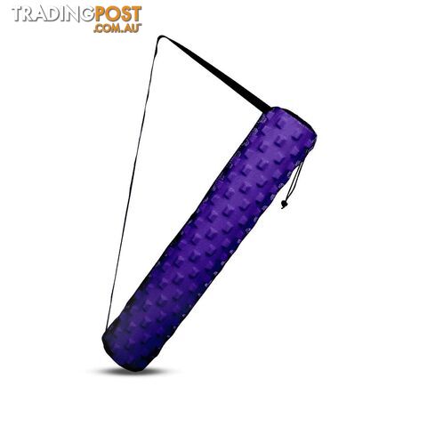 Yoga Gym Pilates EVA Stick Foam Roller Purple 79 x 13cm