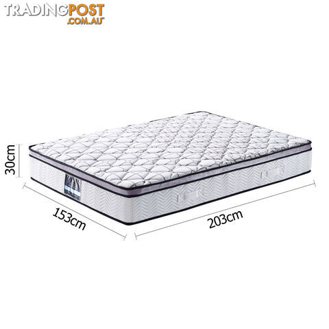 Cool Gel Memory Foam Mattress Euro Top Pocket Spring Air Mesh Bed Queen