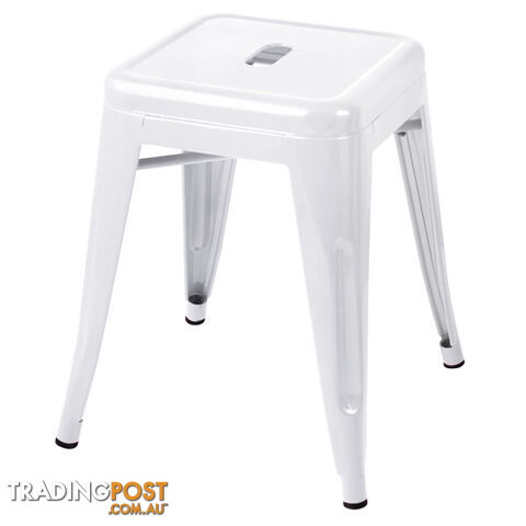 Set of 4 Replica Tolix Kitchen Bar Stool 46cm White - photo 3 of 8