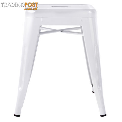 Set of 4 Replica Tolix Kitchen Bar Stool 46cm White - photo 5 of 8