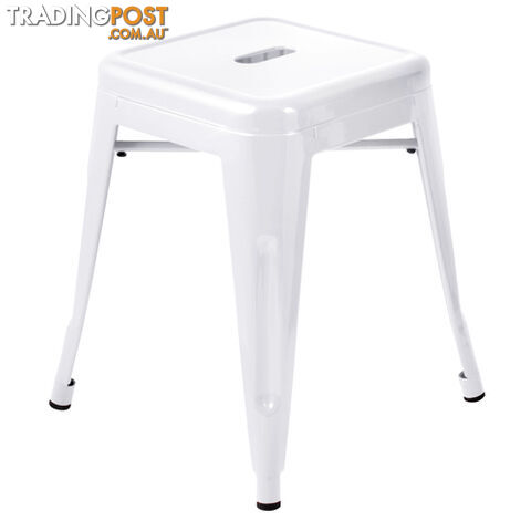 Set of 4 Replica Tolix Kitchen Bar Stool 46cm White - photo 4 of 8