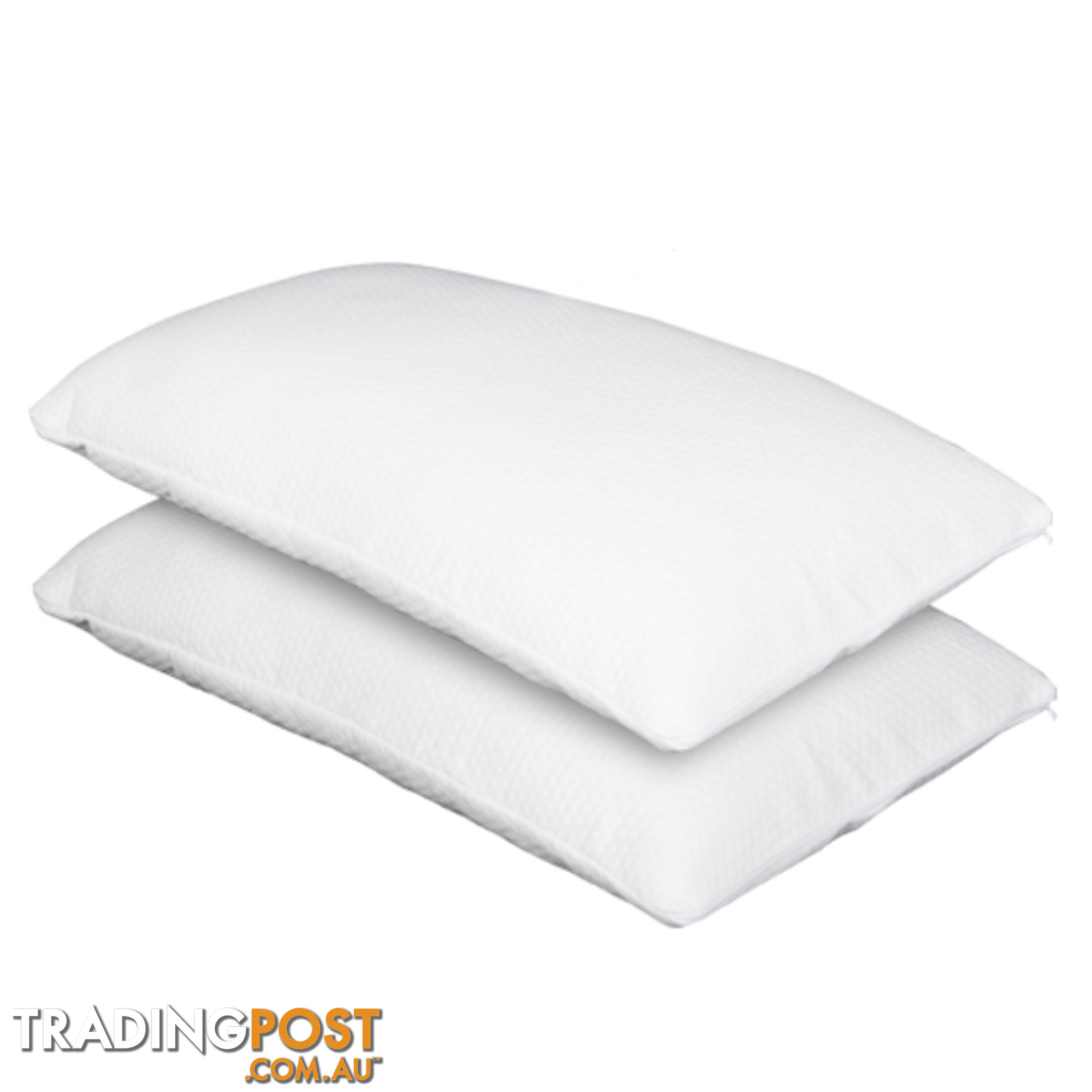 2 x Luxury Visco Elastic Memory Foam Contour Pillows 13cm Thick High Density