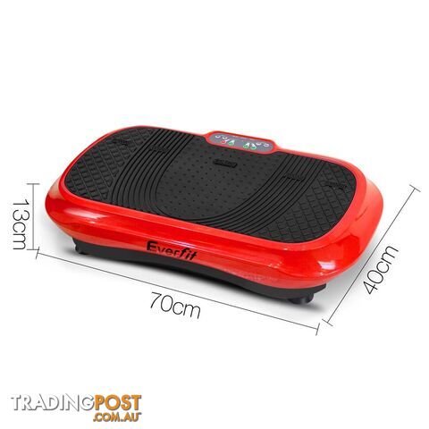 Slim Vibration Plate 1000W Exercise Fitness Massage Weight Loss Power Plate Red