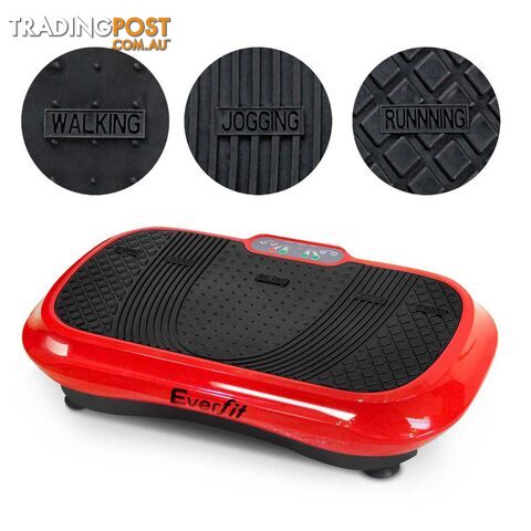 Slim Vibration Plate 1000W Exercise Fitness Massage Weight Loss Power Plate Red