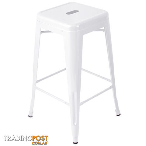 Set of 4 Replica Tolix Kitchen Bar Stool 66cm White