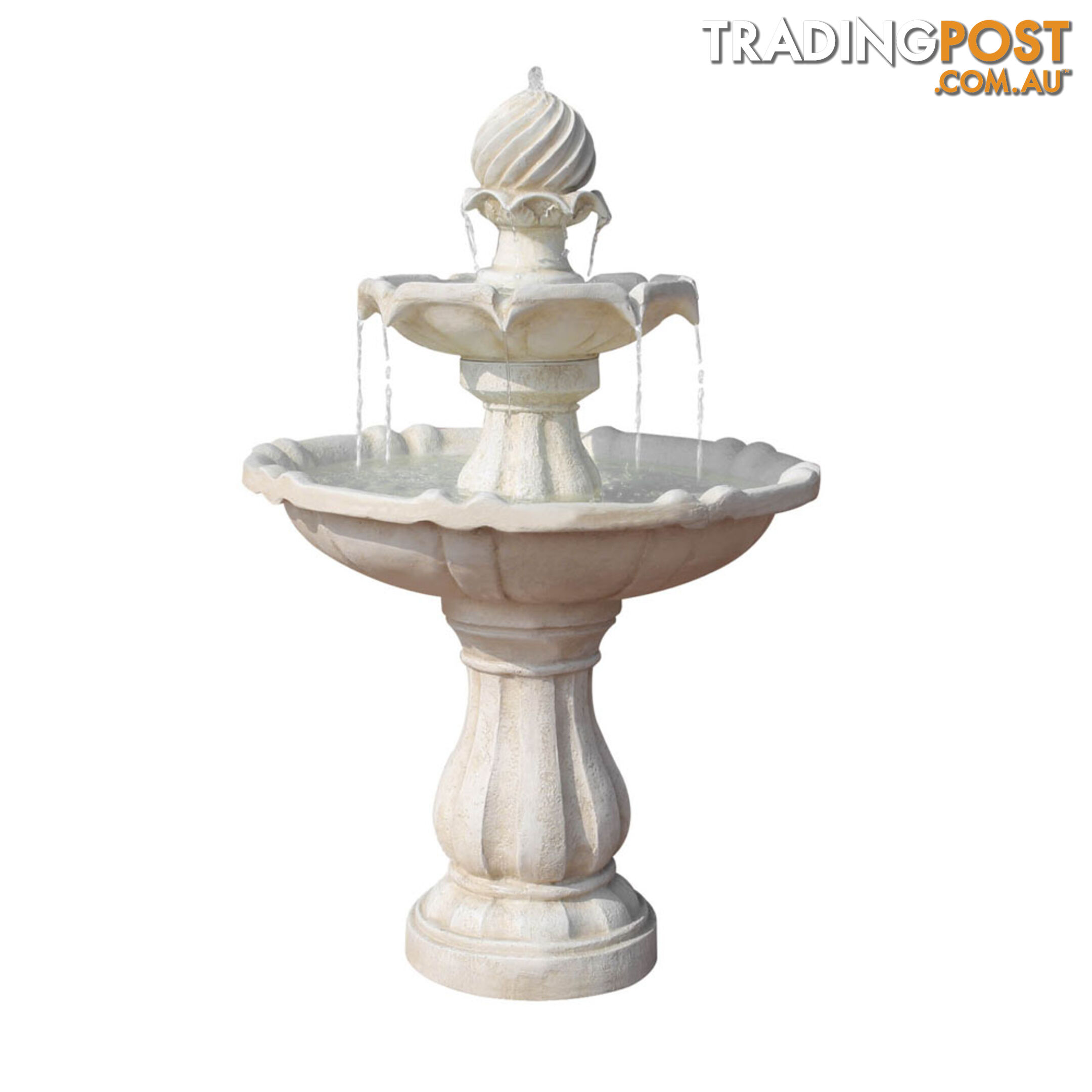 Solar Power Three-Tier Garden Water Fountain Solar Pump Weather Antique Finish