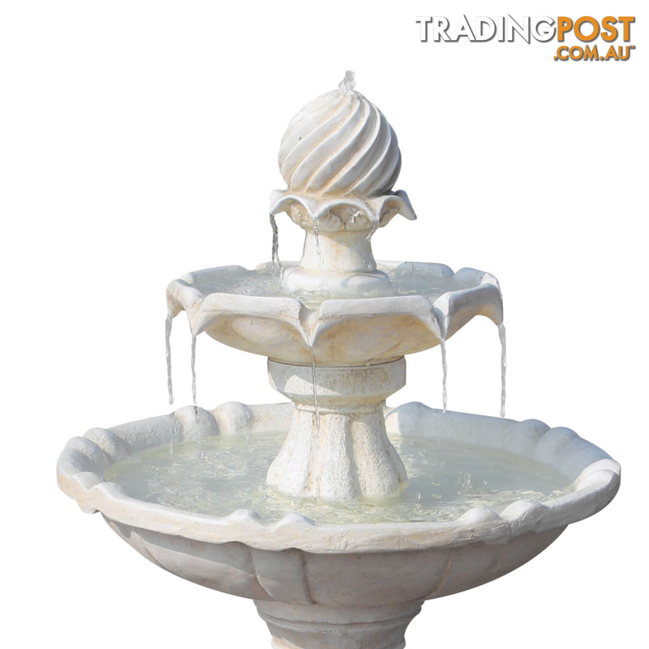 Solar Power Three-Tier Garden Water Fountain Solar Pump Weather Antique Finish