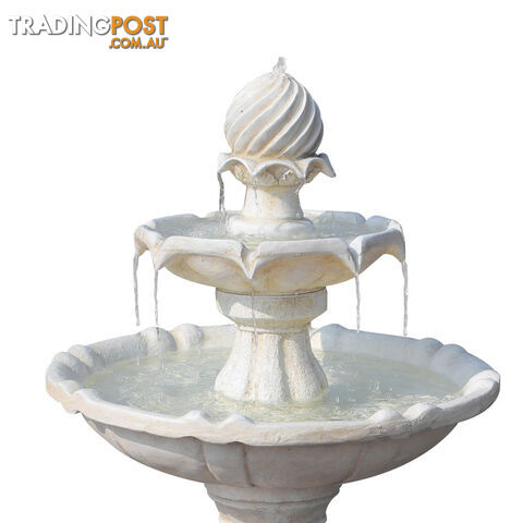 Solar Power Three-Tier Garden Water Fountain Solar Pump Weather Antique Finish