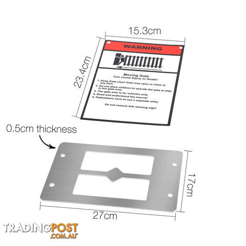 1800kg  LockMaster Automatic Sliding Gate Opener with 2 Remote Controllers