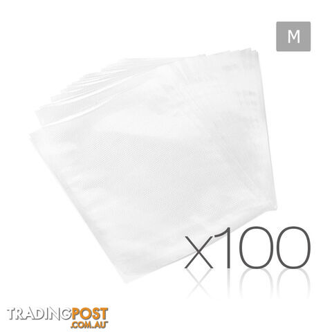 100 Food Sealer Bags: 20 x 30cm
