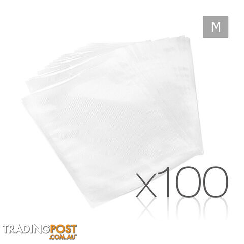 100 Food Sealer Bags: 20 x 30cm