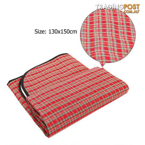 4 Person Picnic Basket Set w/ Cooler Bag Blanket