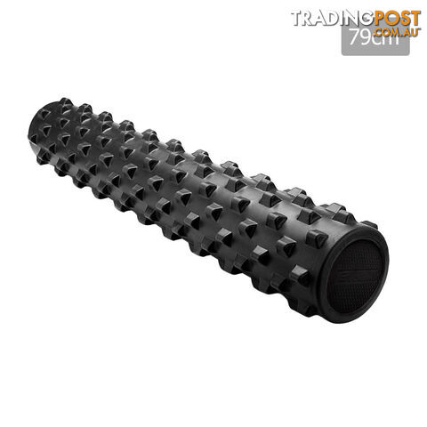 Yoga Gym Pilates EVA Stick Foam Roller Black 79 x 13cm