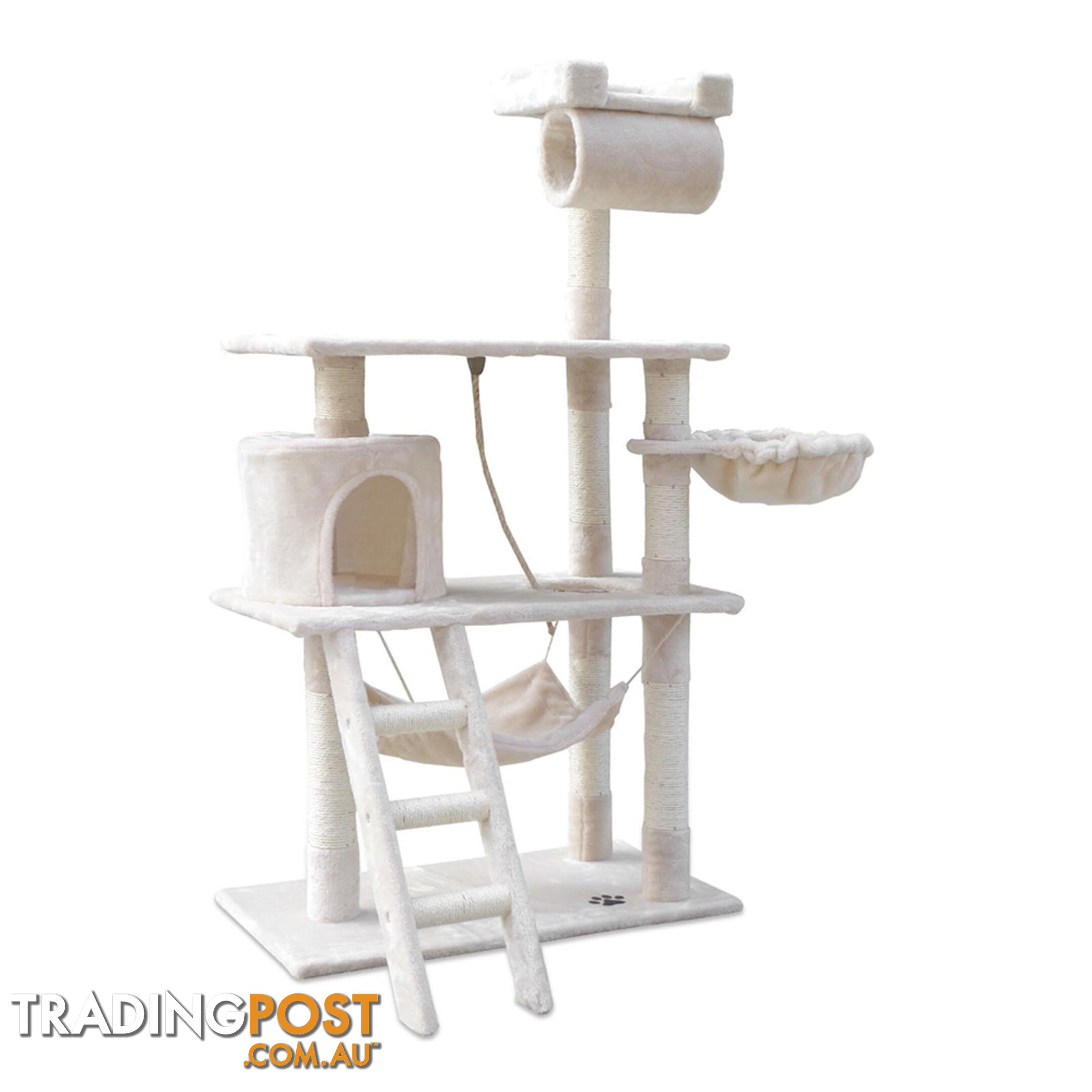 Cat Scratching Post  Tree House Condo 141cm Beige