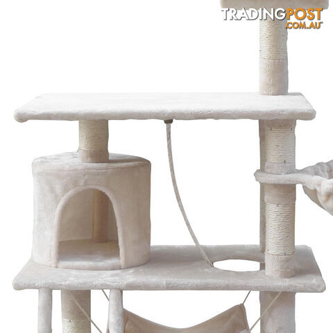 Cat Scratching Post  Tree House Condo 141cm Beige