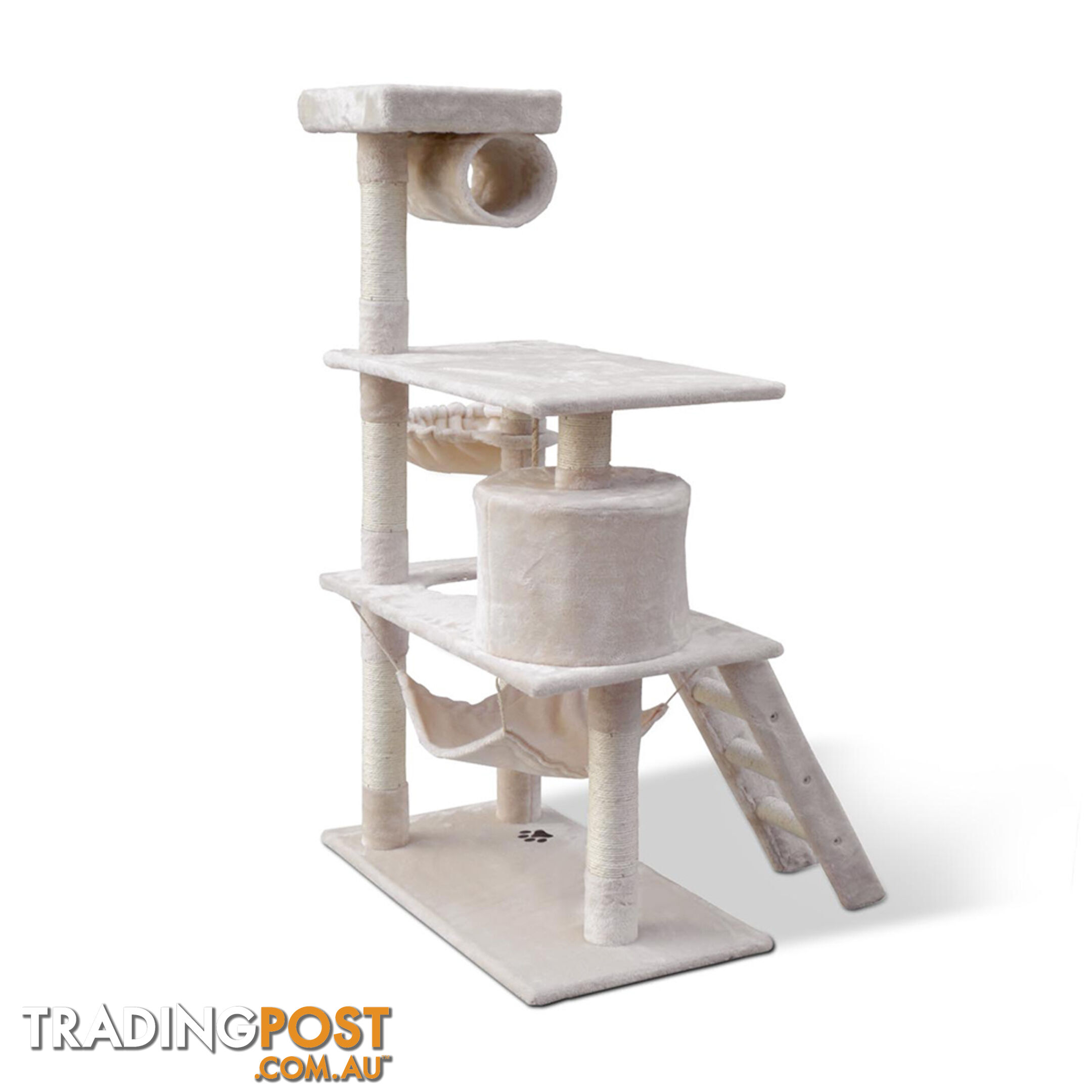 Cat Scratching Post  Tree House Condo 141cm Beige