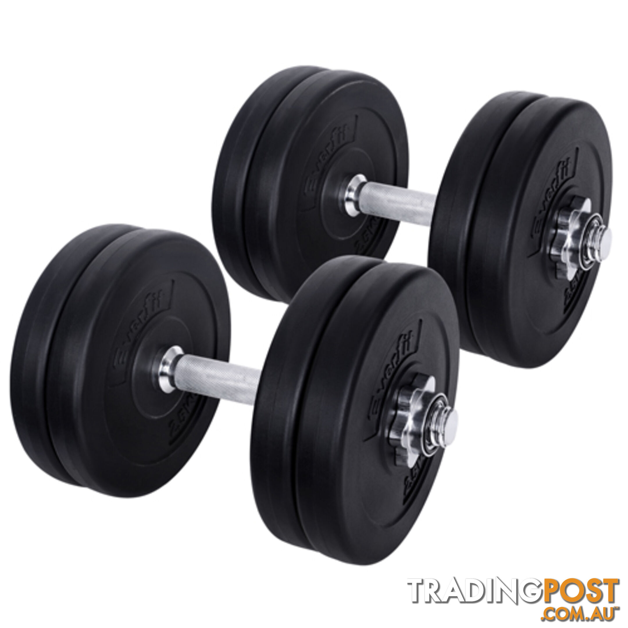 25KG Dumbbell Set Home Gym Fitness Exercise Body Workout Adjustable Weights