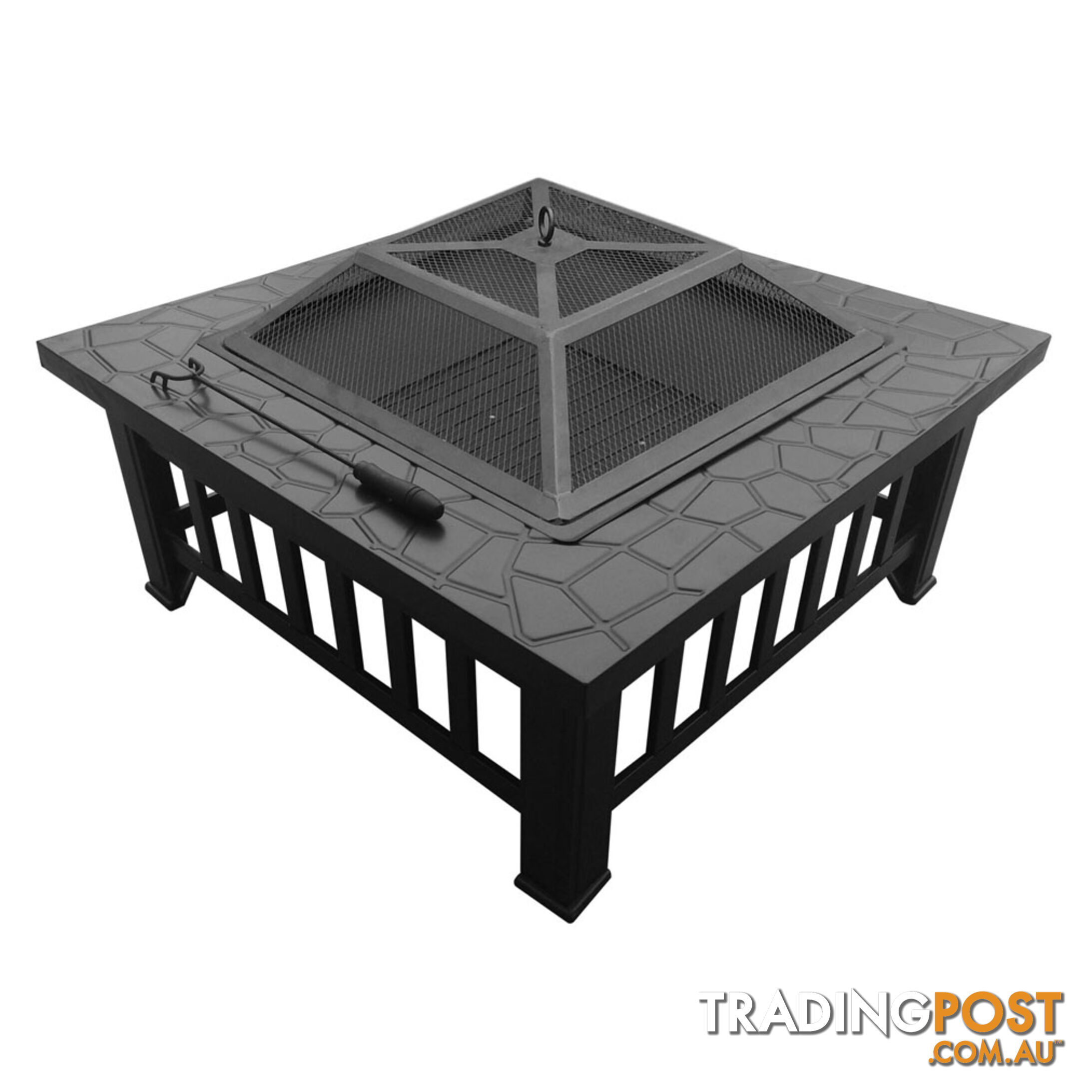 2 In 1 Outdoor Garden/Patio/Camping Fire Pit BBQ Table Grill Fireplace