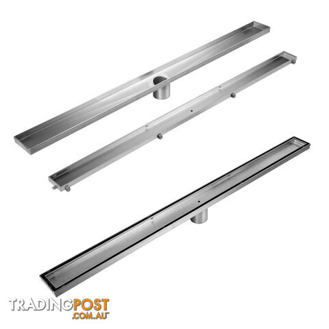 Stainless Steel Shower Grate Tile Insert Waste Linear Bathroom Drain Floor 900mm - photo 3 of 8