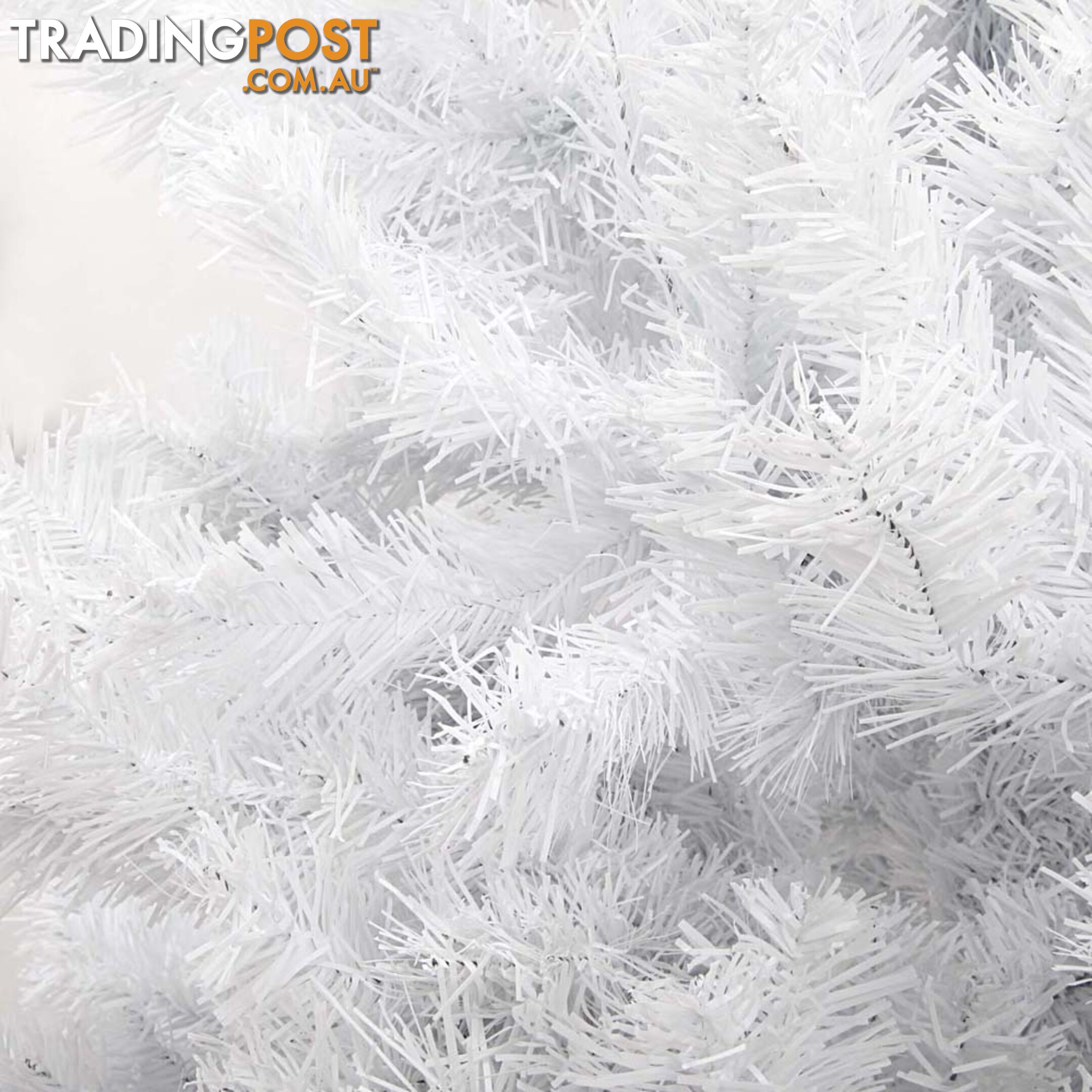 7FT Christmas Tree Free Ornament 2.1M Xmas Trees Decorate Metal Base White