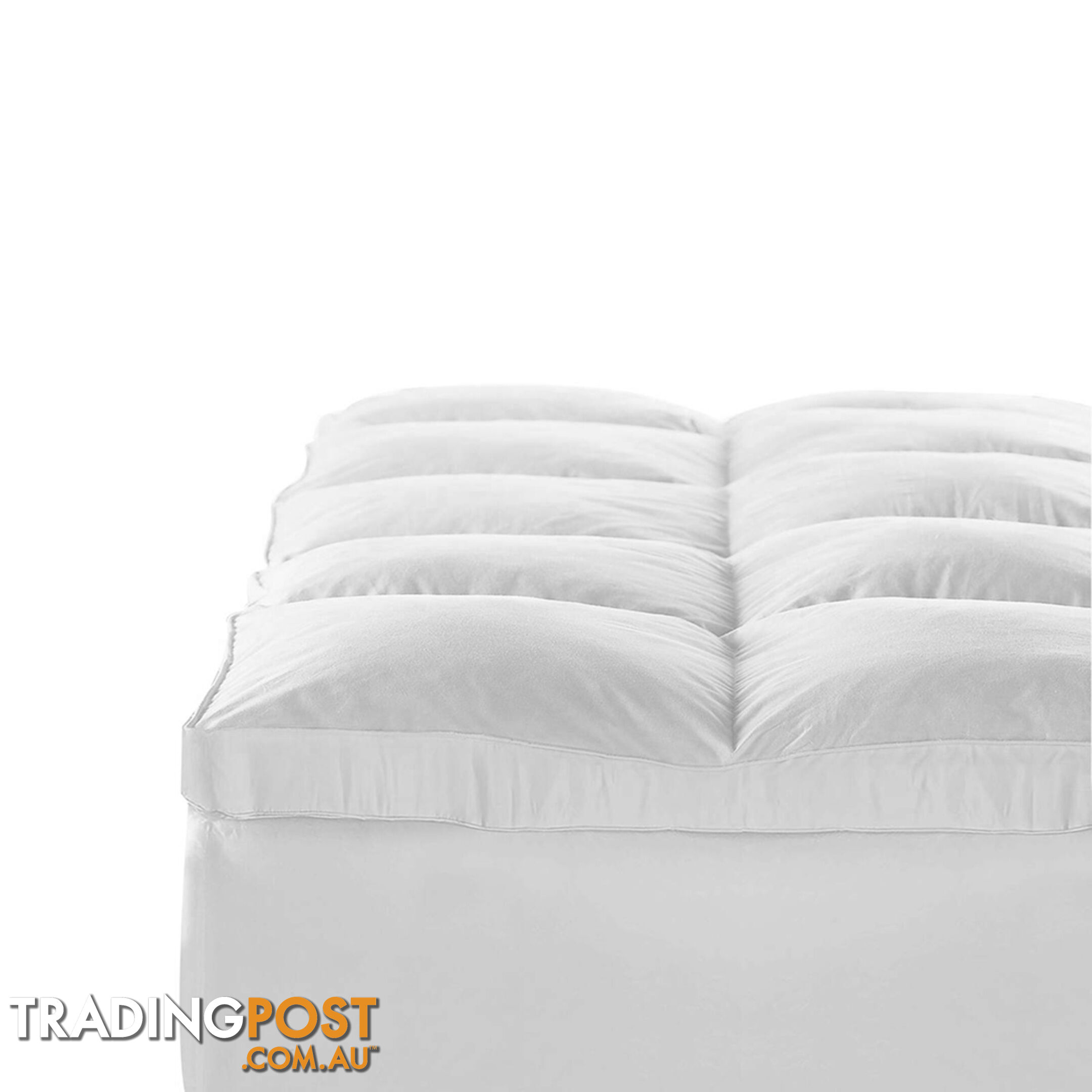 Duck Feather Down Mattress Topper 1000GSM Bamboo Pillowtop Bed Cover Queen