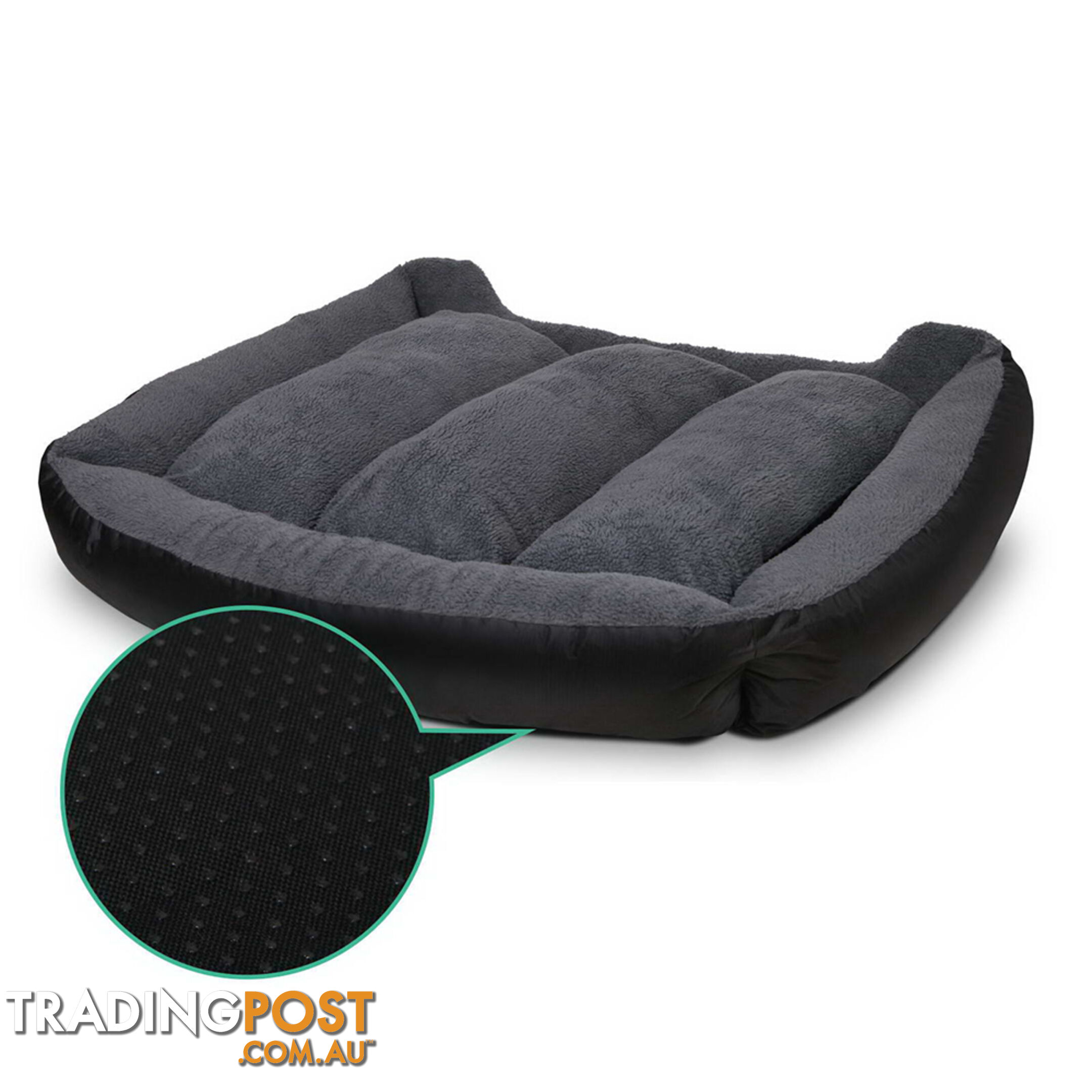 Luxury Waterproof Dog Bed Pet Cat Soft Warm Cushion Fleece Lined Beds Large