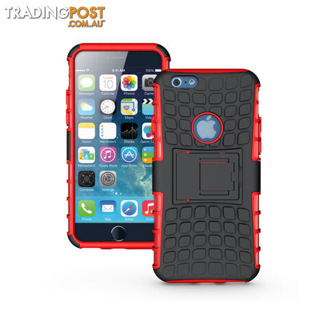 Rugged Heavy Duty Case Cover Accessories Red For iPhone 6 4.7 inch