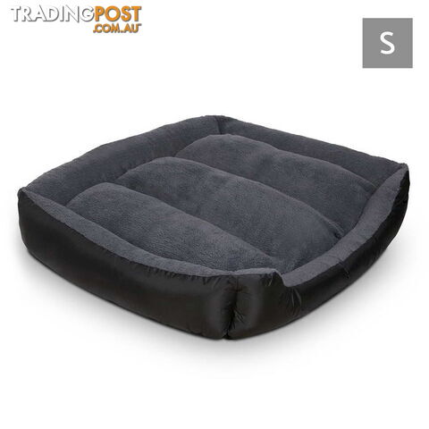 Luxury Waterproof Dog Bed Pet Cat Soft Warm Cushion Fleece Lined Beds Small