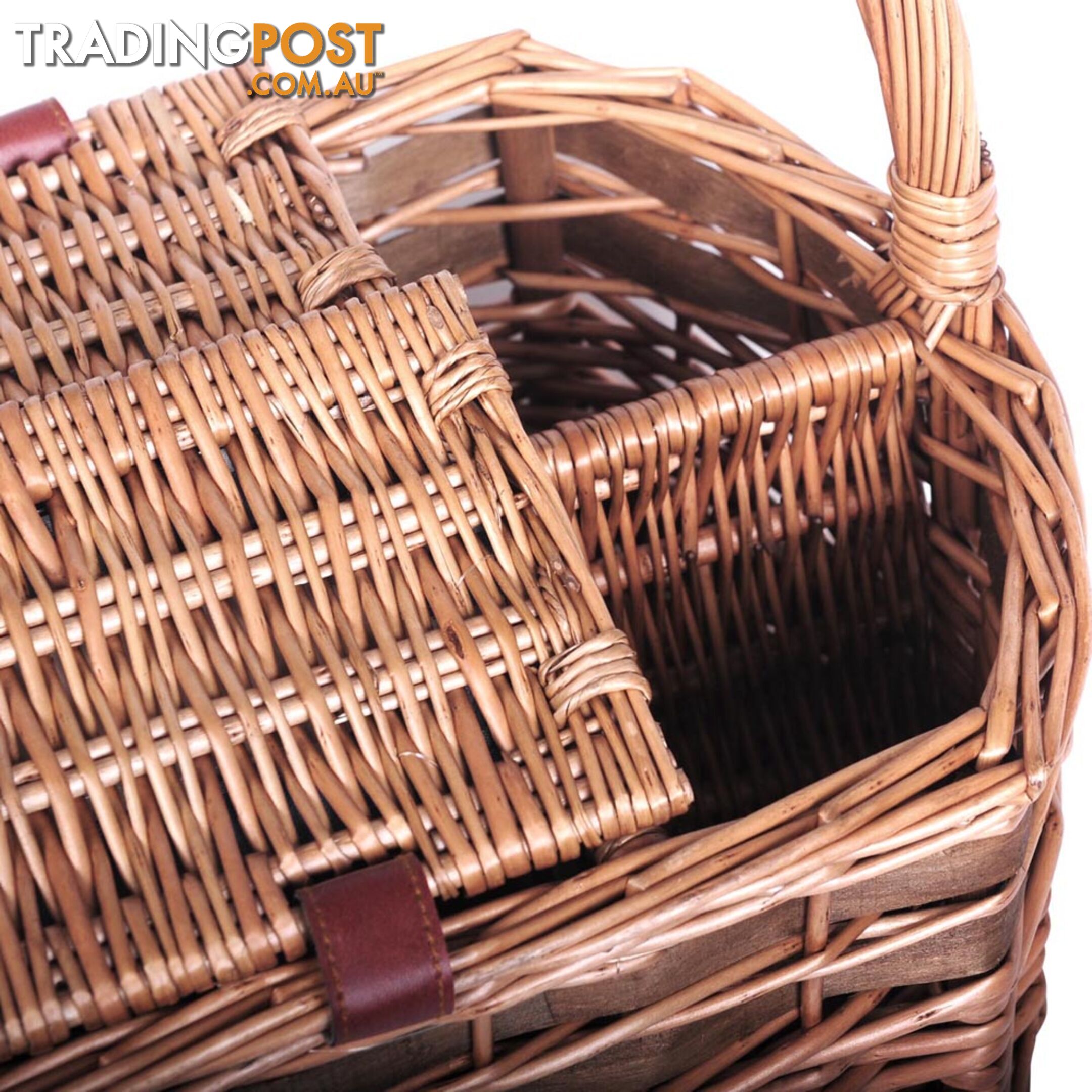 4 Person Picnic Basket Set with Blanket Black