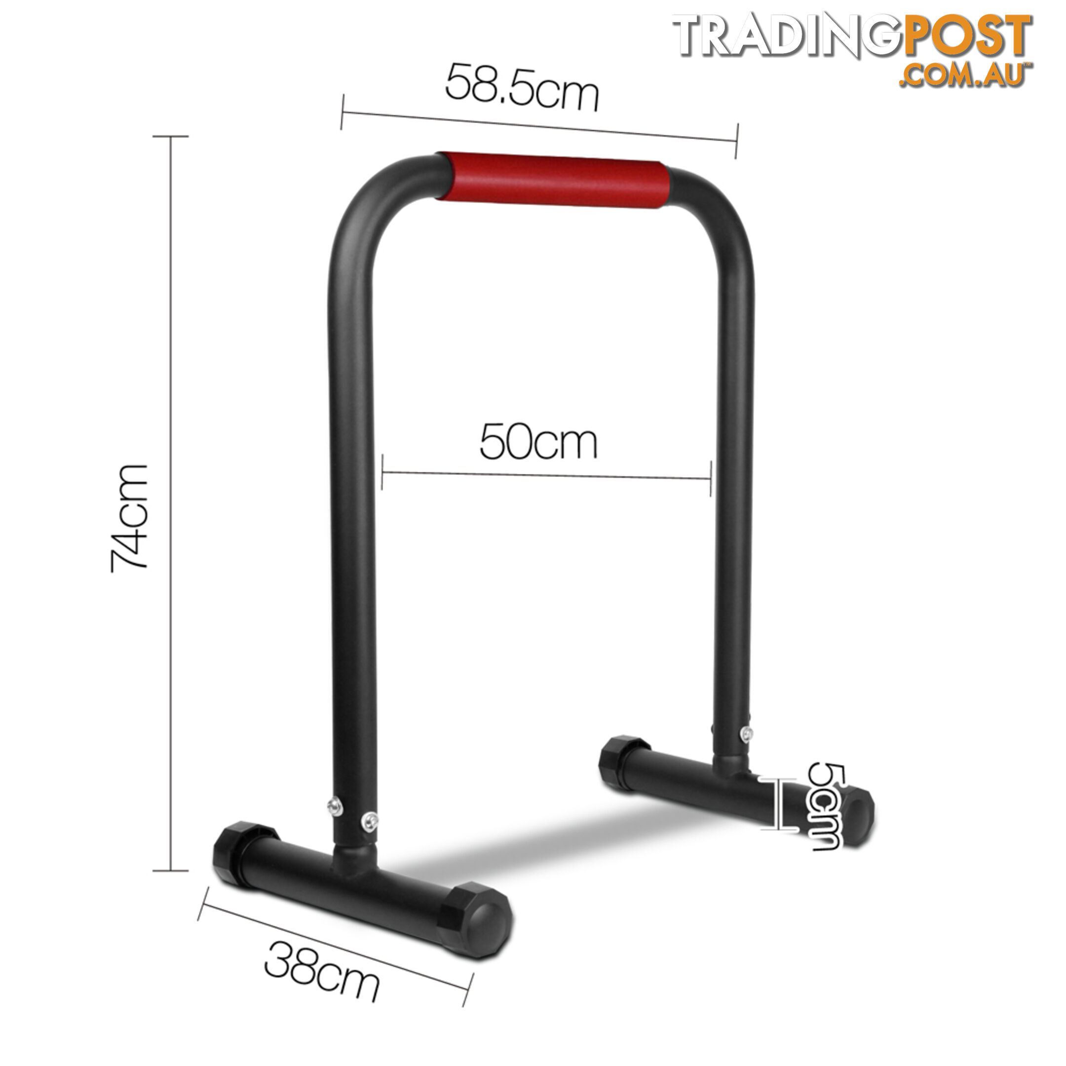 Fitness Chin Up Dip Parallel Bars Black