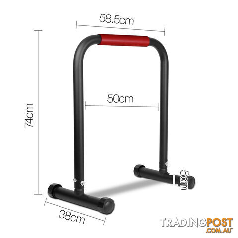 Fitness Chin Up Dip Parallel Bars Black