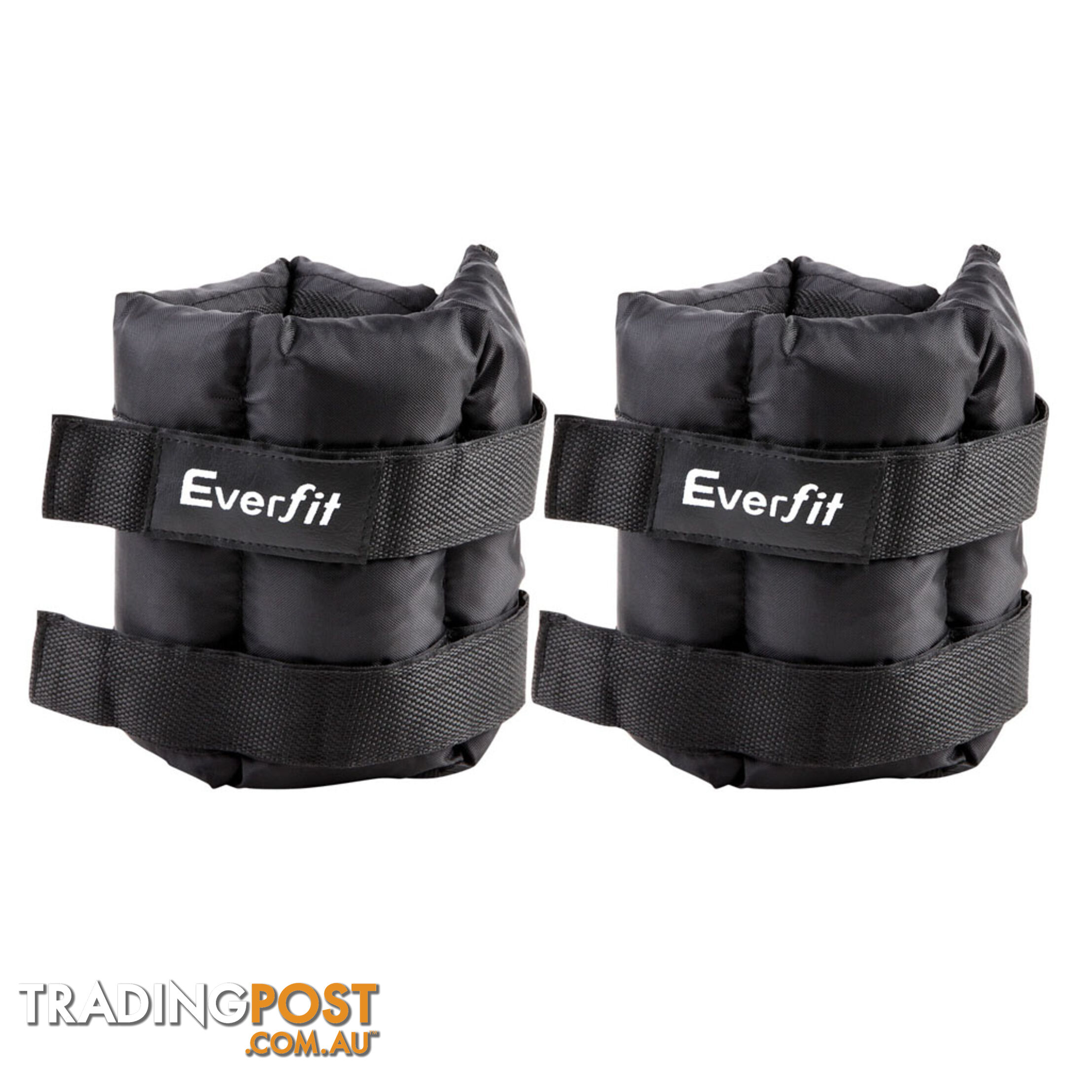 Set of 2 5 kg Wrist Ankle Weights Gym Training w/ Adjustable Pair Strap