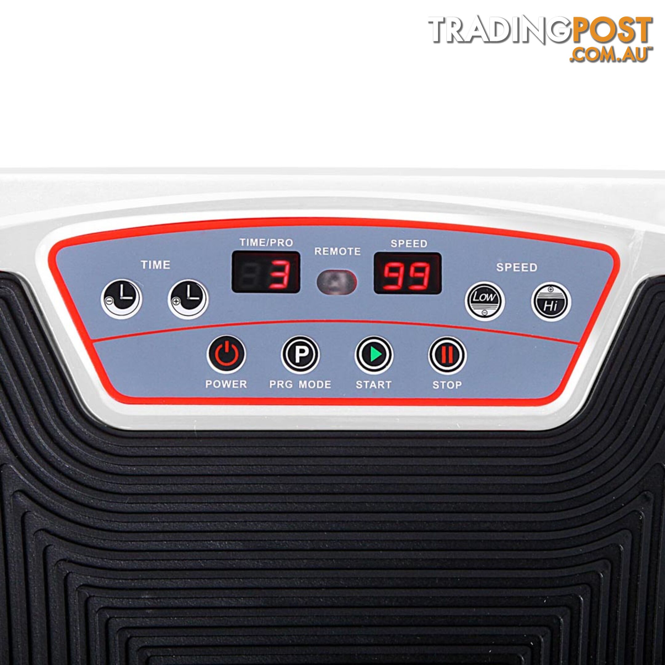 Twin Motor Vibration Plate 1200W Exercise Fitness Weight Loss Power Plate White